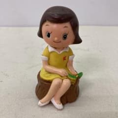 昭和レトロ】神南信用組合 くみちゃん 貯金箱 ソフビ フィギュア