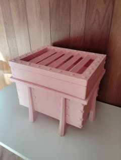 お賽銭箱 ピンク 47x38x40cm - メルカリ