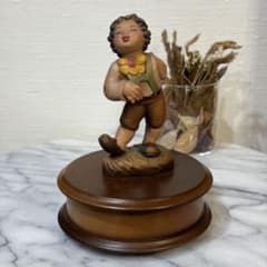 Vintage Reuge オルゴール / ANRI Romy 木彫り人形 - メルカリ