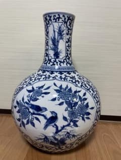 中華陶瓷稀少双耳花瓶台北早期任克重监製年代品美術品古董品收藏品