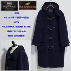 超極上品 ムーアブルック ダッフルコート Rバーリントン ネイビー 38