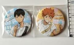 ハイキュー 日向翔陽 影山飛雄 缶バッジ 2種セット 制服 カラパレ より