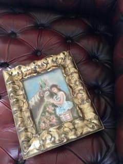 鴨居羊子 ！名作！油絵 『ロバのジョキート』絵画 1977年9月 個展 絵