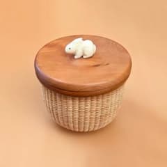 ナンタケットバスケット キャンディバスケット 5インチラウンド