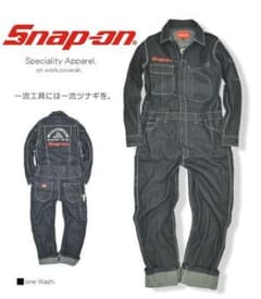 snap-onスナップオン つなぎ SS 新品 デニムツナギ ONEウォッシュ