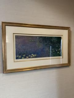 クロード・モネ 睡蓮 リトグラフ 約70cm x 30cm - メルカリ