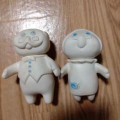 70s☆pillsburyドゥボーイ2体セットソフビ人形キャラクター企業物