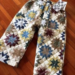 しまむら softcheese パッチワーク キルトパンツ 100cm - メルカリ