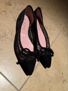 美品』プリティバレリーナ バレエシューズ レオパードブラック 37.5