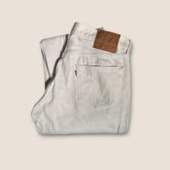 名作】90s USA製 リーバイス501 ホワイトデニムパンツ 36 × 32 - メルカリ