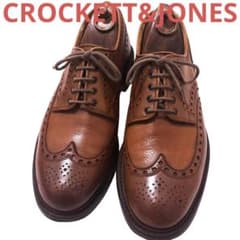 687.CROCKETT&JONES BANGOR ウィングチップ 7E - メルカリ