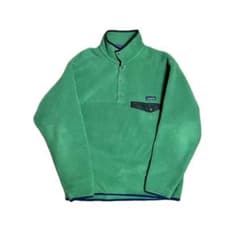 patagonia パタゴニアシンチラスナップT フリース グリーン - メルカリ