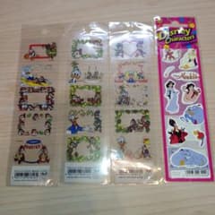 平成レトロ】当時物！ディズニーキャラクター シール4枚セット - メルカリ