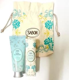 ポーチ付】サボンローシャンプー&ヘッドスクラブ&巾着ポーチ 未使用品