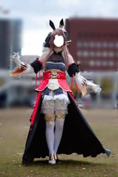 ウマ娘 ジェンティルドンナ コスプレ衣装フルセット(靴、ウィッグ込M