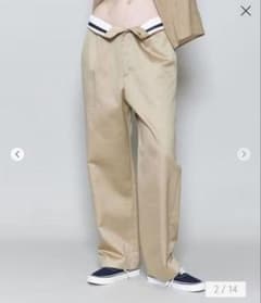 美品】＜6(ROKU)＞コットン チノ パンツ ベージュ 36 ロク チノパン