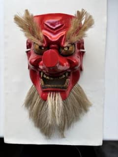 能面 神楽面 鬼 作家物 木彫り - メルカリ