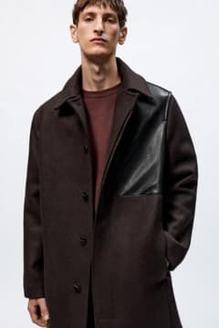 ZARA studio nicholson パッチ レザー コート S - メルカリ