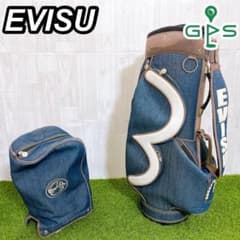 希少 EVISU エヴィス エビス キャディバッグ デニム カモメ ビッグロゴ