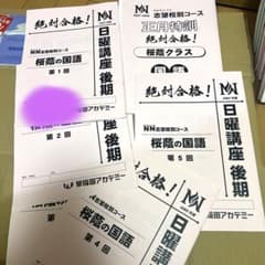 絶対合格！NN桜蔭国語日曜講座 後期 - メルカリ