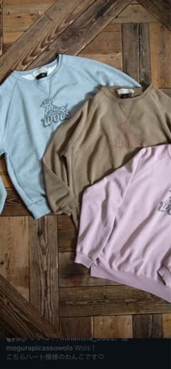 レミレリーフ×ハグオーワー クルーネックスウェット WOLS グレー