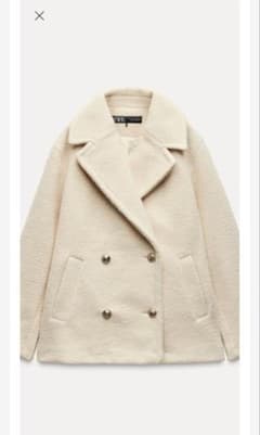 ZARA セミロング丈ブークレコート - メルカリ