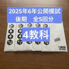 2026年最新】日能研 公開模試 6年の人気アイテム - メルカリ