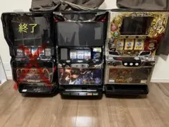 パチスロ 3台セット 引き取り限定 新鬼武者2 ゴジエヴァ 黄門ちゃま喝