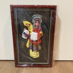 中国アンティーク「蘇武牧羊」壁掛け