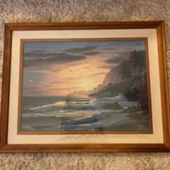 絵画『トロピカルな窓』(窓の額)ヘイ平山画