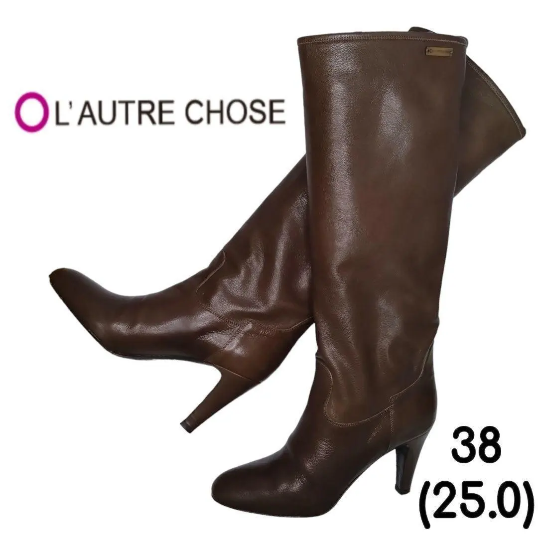 2025年最新】L'AUTRE CHOSE 素材：本革 ロングブーツの人気アイテム