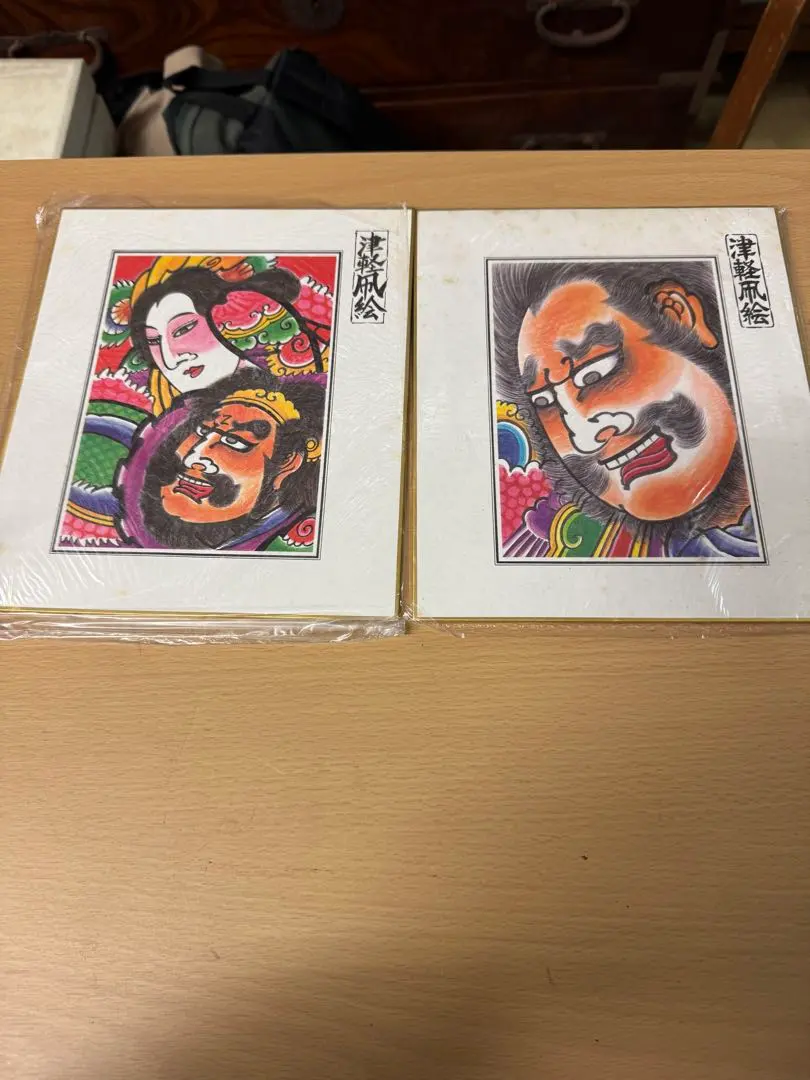 酒呑童子(津軽凧絵肉筆)