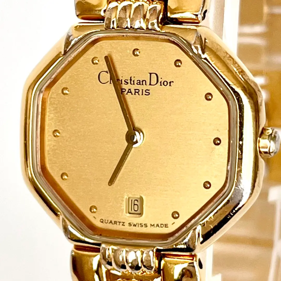 2026年最新】Christian Dior 文字盤カラー：ゴールド 腕時計(クォーツ