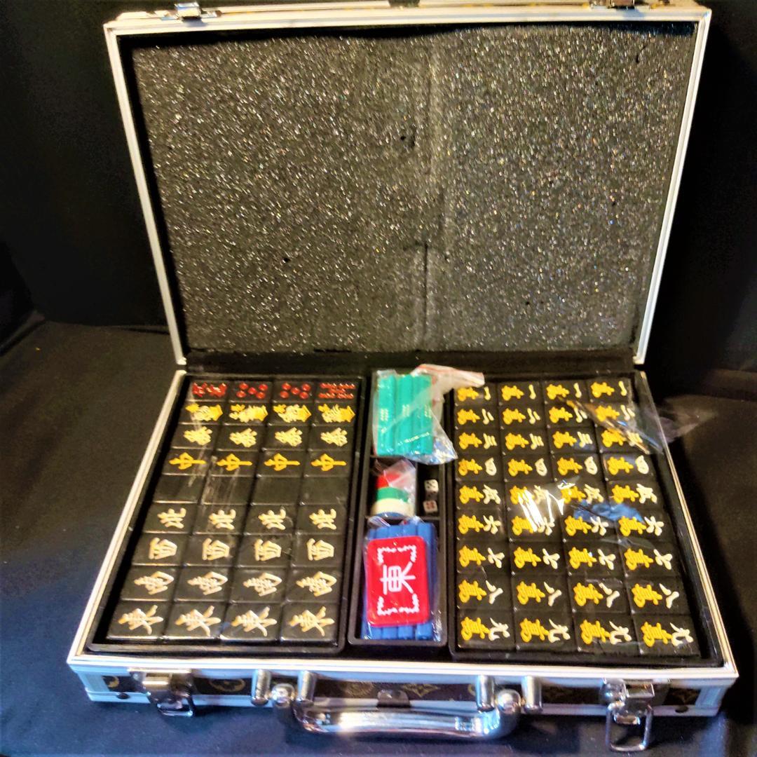 展示品/未使用品】ルイ・ヴィトン柄 麻雀牌セット【訳あり/希少