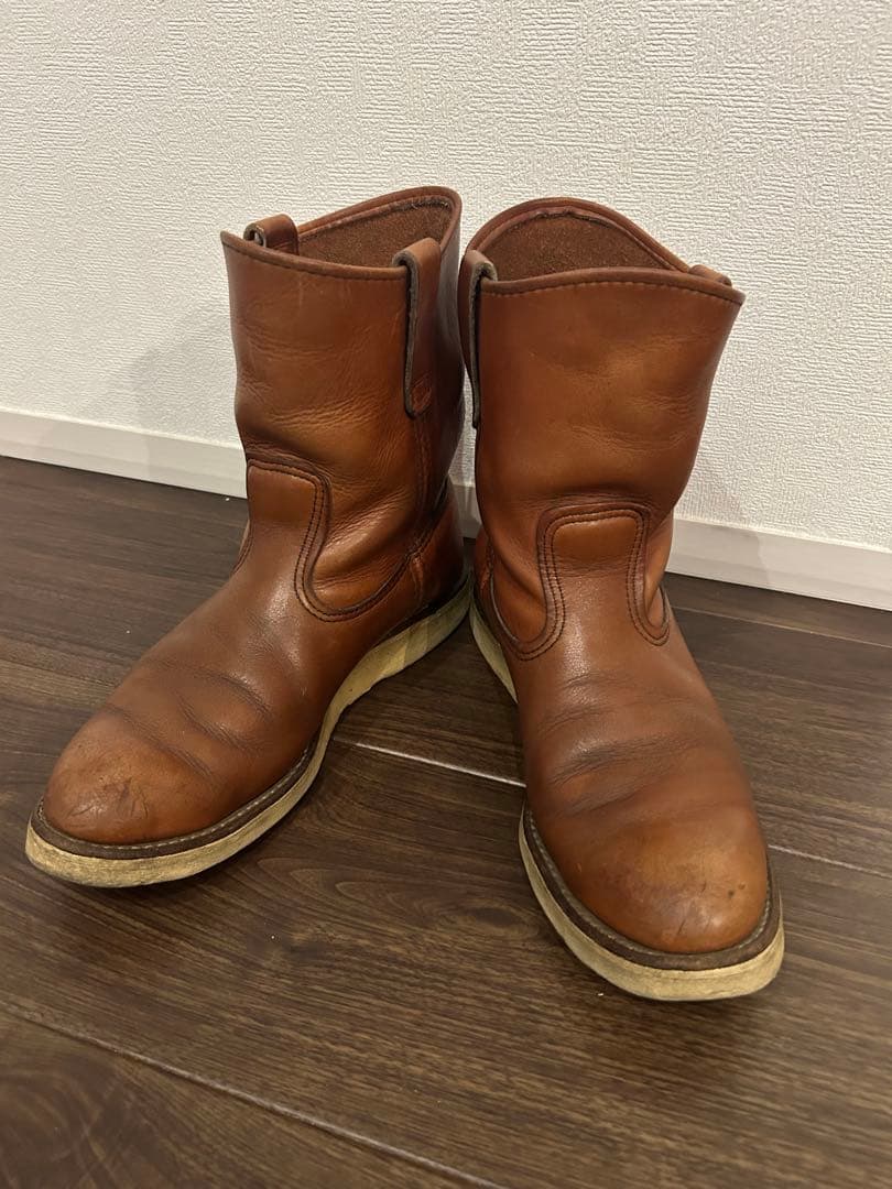 US10B 28㌢ 犬タグ RED WING ペコスブーツ 茶 - メルカリ