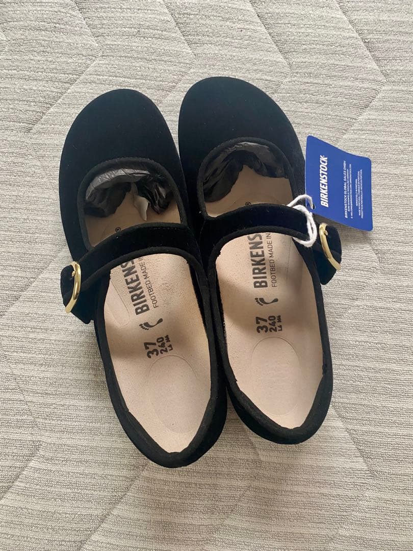 完売品新品タグ付きビルケンシュトックサンタクラリタベルベット黒24cm