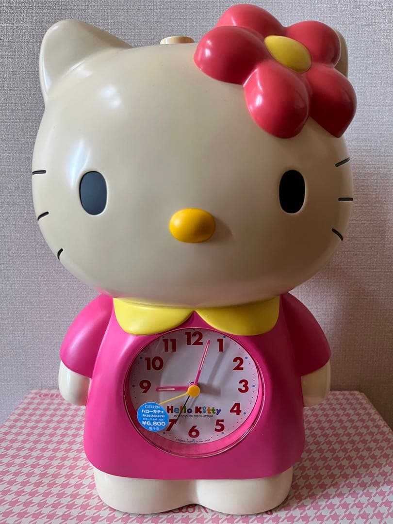 レトロ ハローキティ 1997年 大きな目覚まし時計 - メルカリ