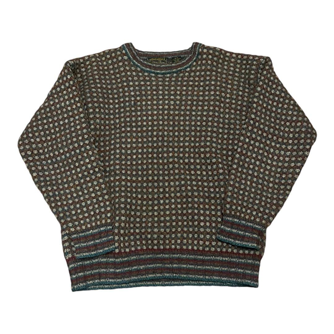 90s Eddie Bauer エディーバウアー ポップコーン ニット セーター