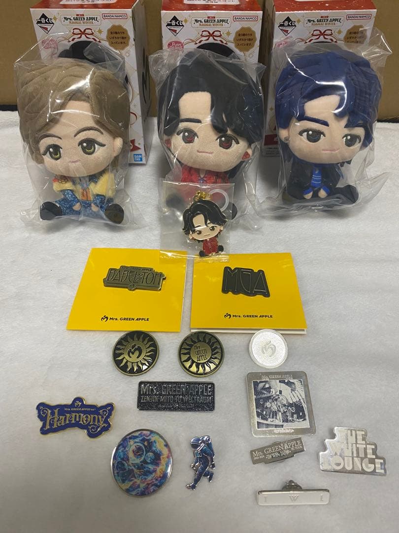 Mrs. GREEN APPLE A賞コンプリートセット➕F賞チャーム➕ピンズ 一番くじ Mrs. GREEN APPLE｜一番くじ倶楽部｜BANDAI SPIRITS公式 一番