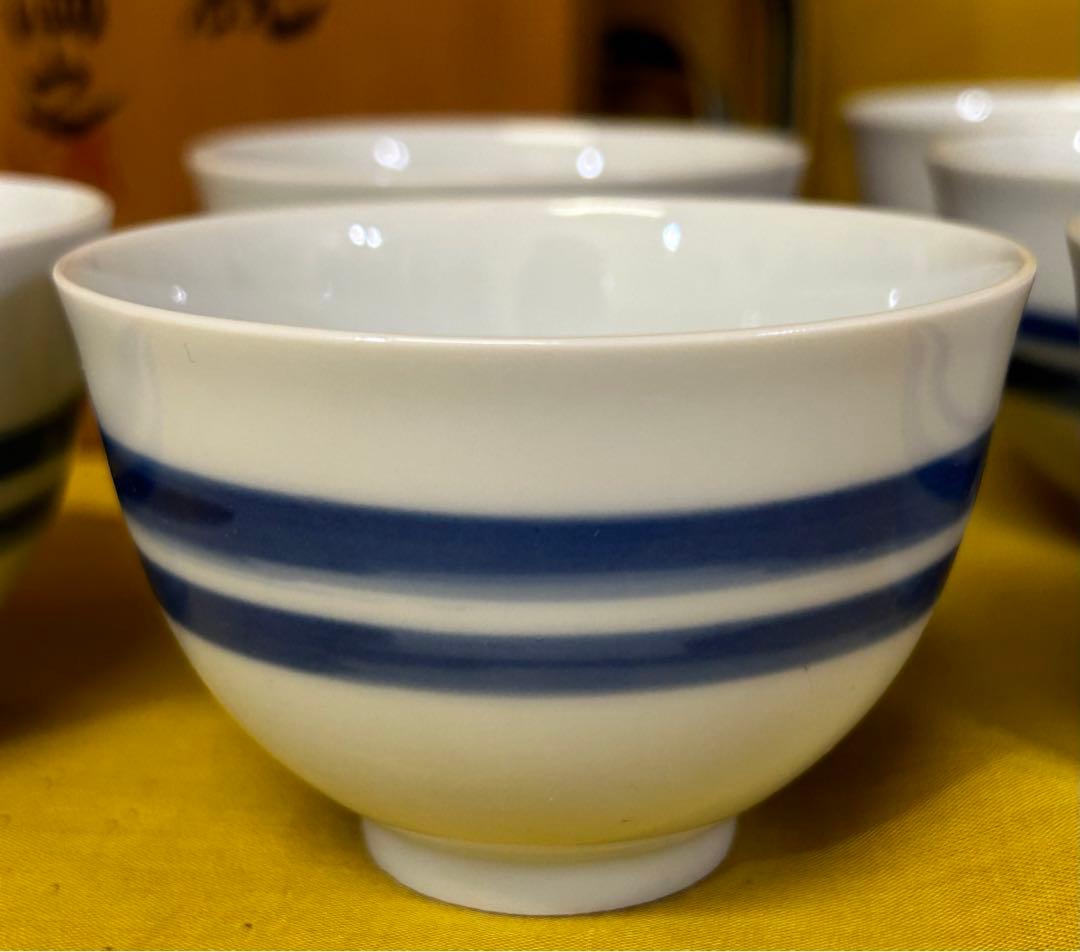 処分 川瀬満之 作 染付汲出椀/湯呑み茶碗 未使用品