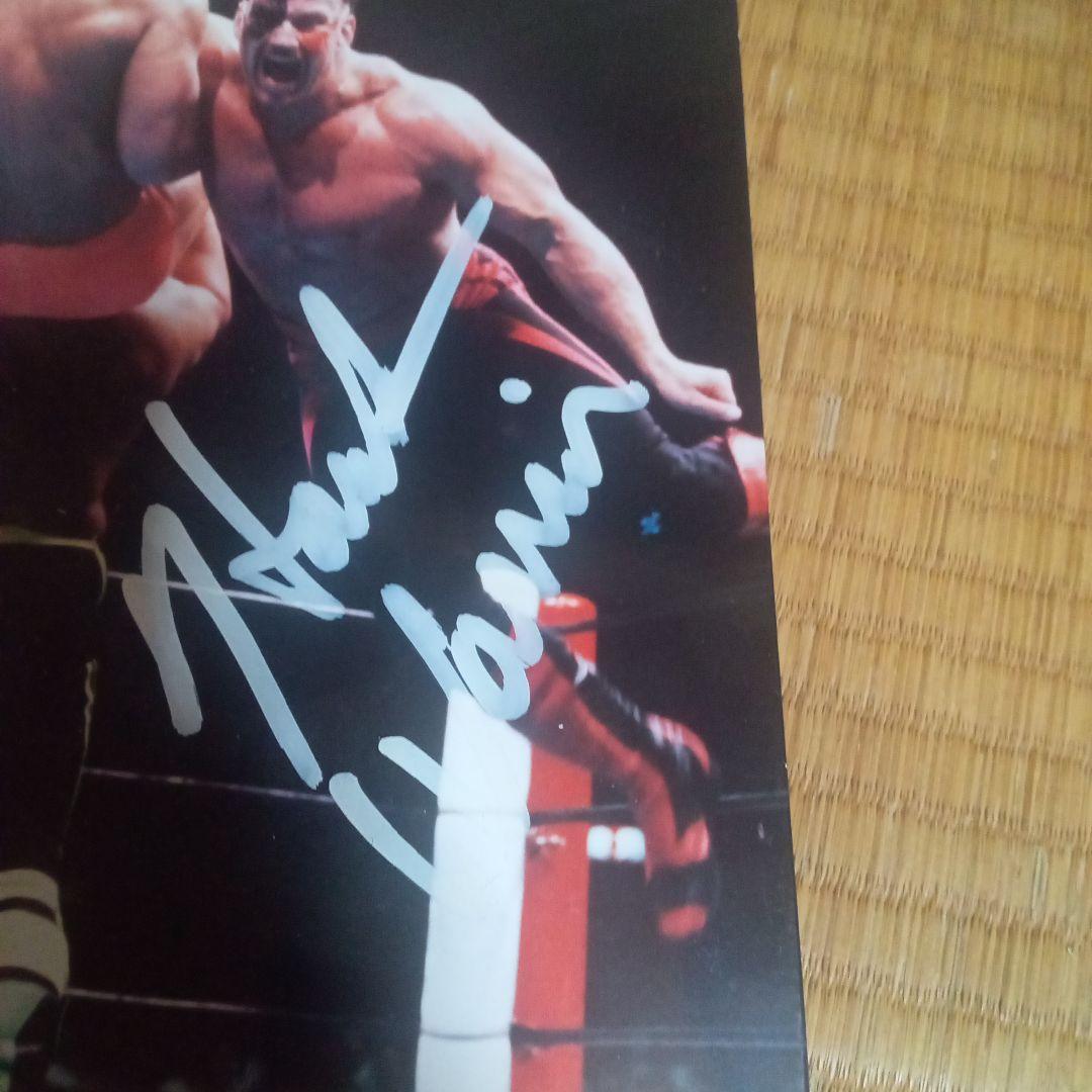 プロレス ホークウォリアー 直筆サインパネル