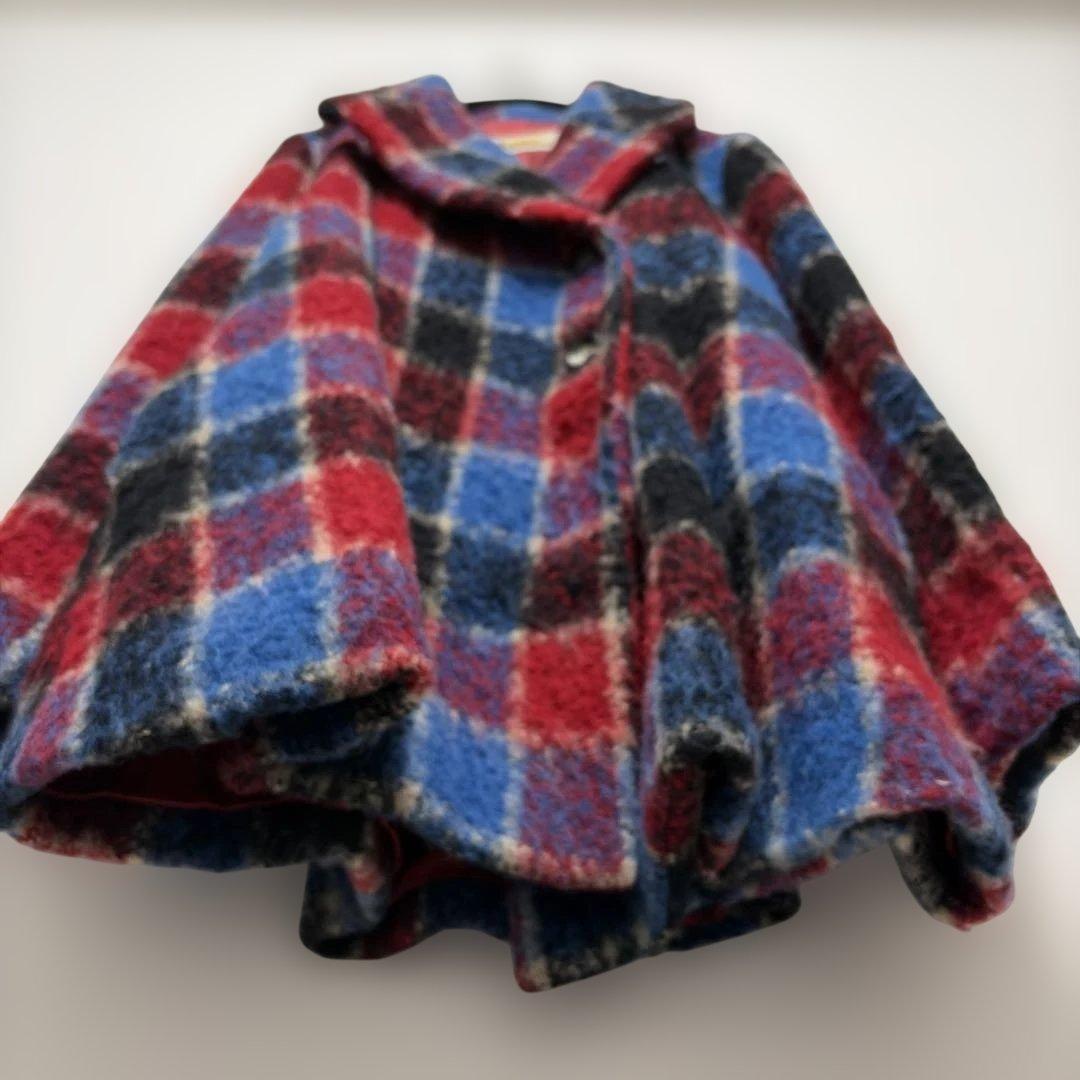 貴重！HYSTERIC GLAMOUR Aライン チェック ウールコート 日本製