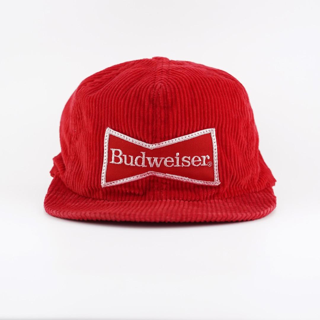 バドワイザー 帽子 キャップ コーデュロイ 90s USA 企業 赤 18407 バドワイザー 帽子 キャップ コーデュロイ 90s USA 企業 赤 18407 2026