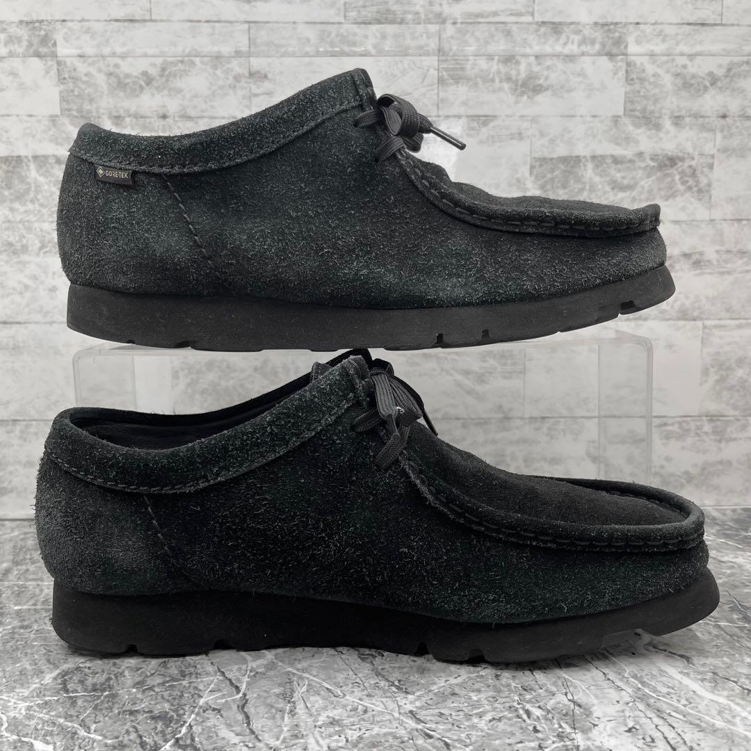 クラークスオリジナル ワラビーブーツ GTX 25.5cm ブラック モカシン