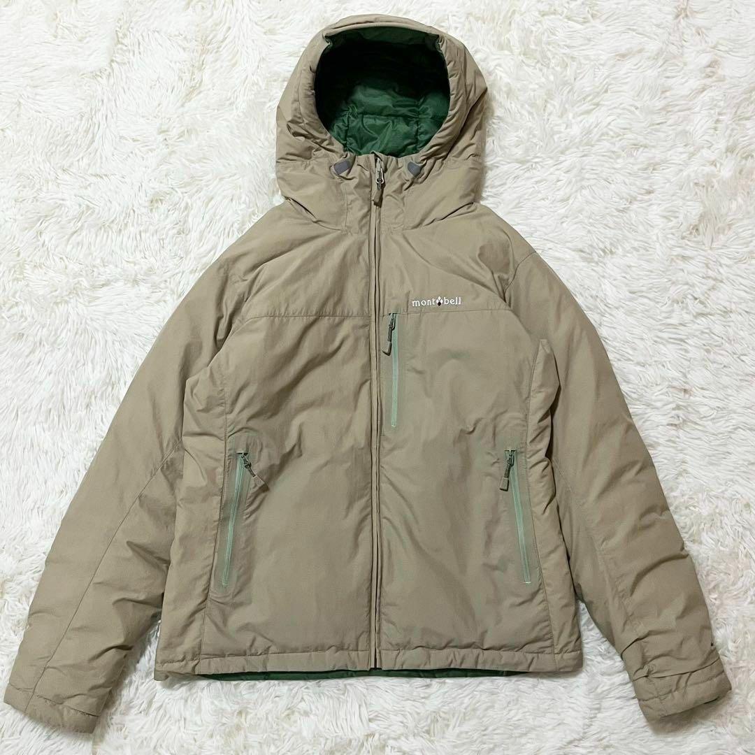 極美品】モンベル コロラドパーカ リバーシブルダウン M ベージュ