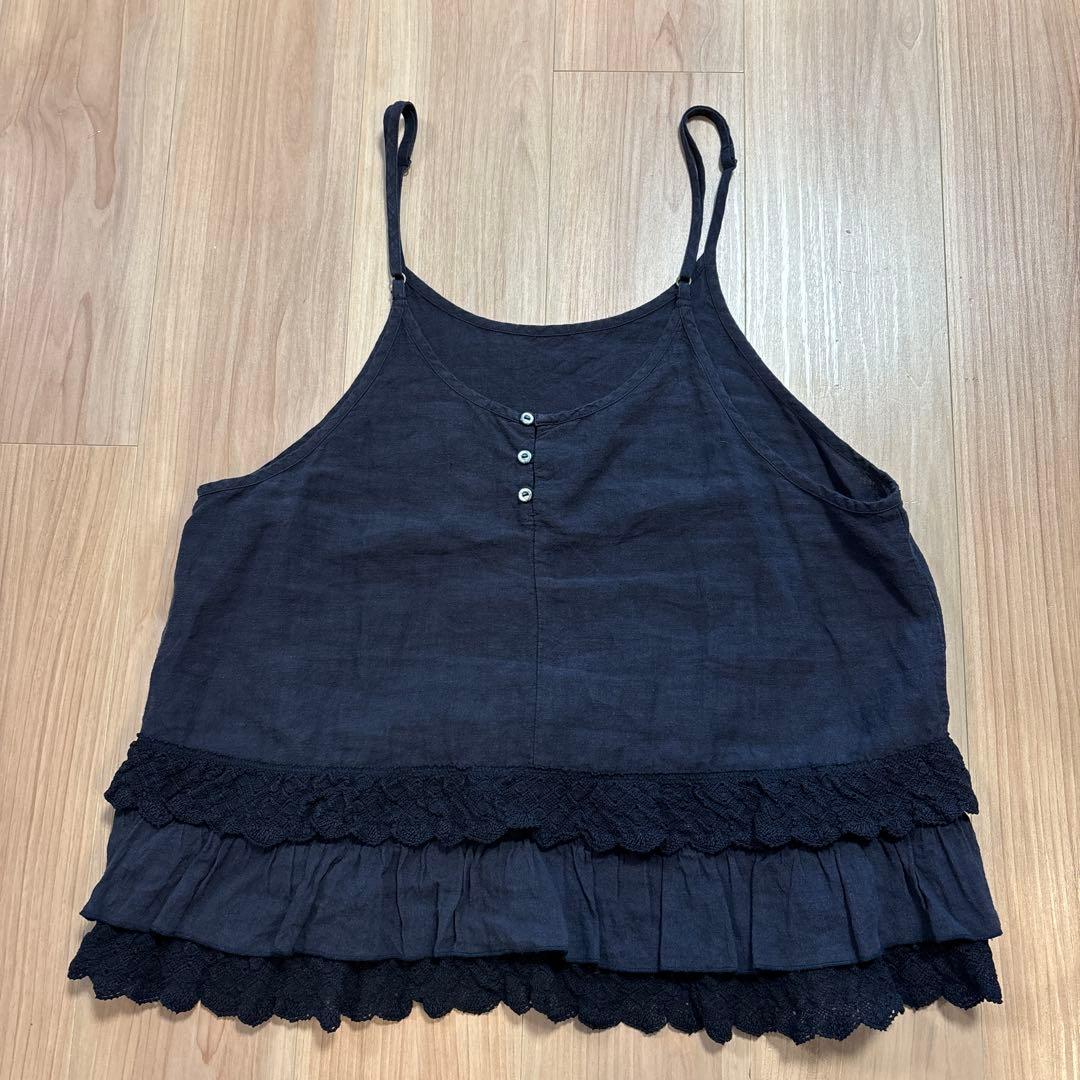 気まぐれセール　ネストローブ　2ウェイキャミソール ネストローブ nest Robe トップリネン2wayキャミソールワンピース F