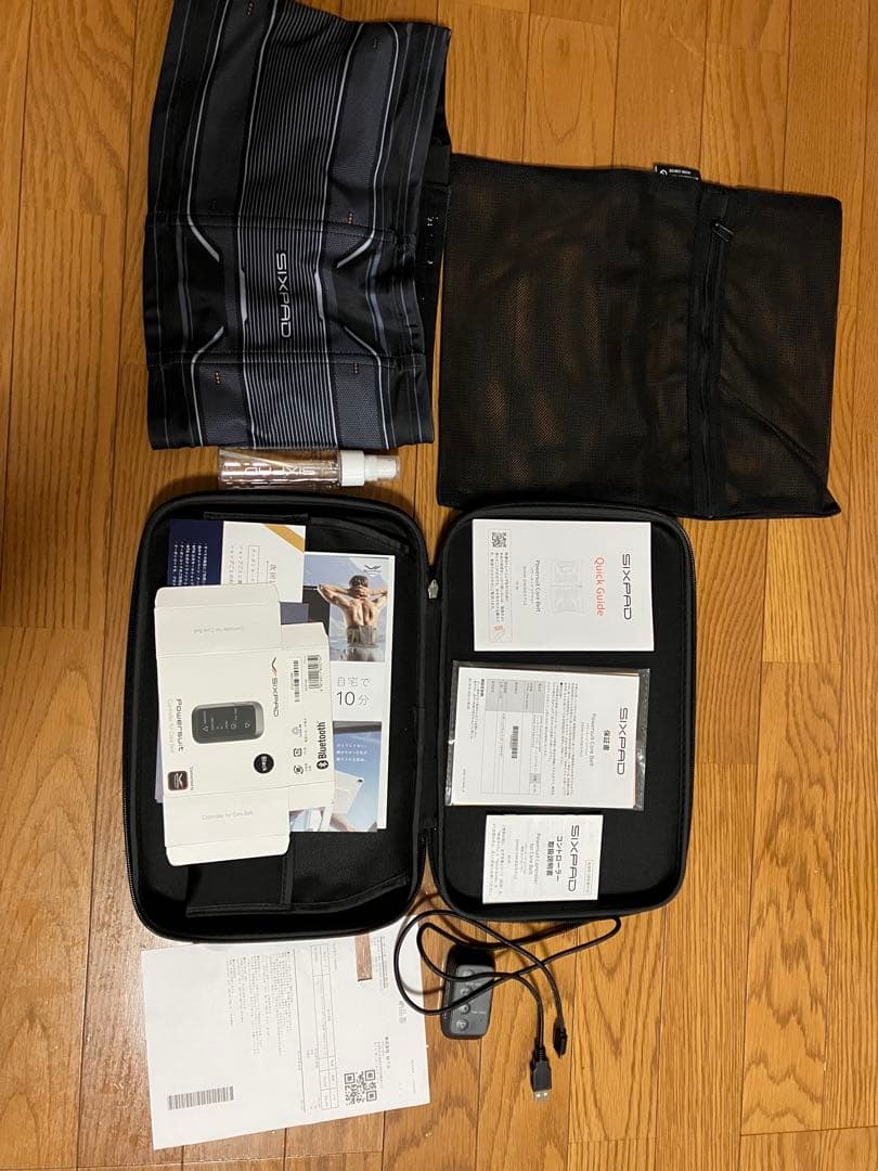 【保証付】 GYM対応SIXPAD パワースーツコアベルト Mサイズ シックスパッド パワースーツコアベルト M EMS MTG SIXPAD Powersuit