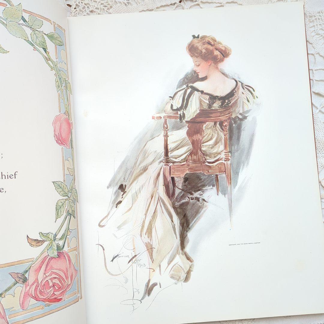 稀少1909年アンティーク 洋書 画集 絵本 児童書 ヴィクトリアン ヴンテージ