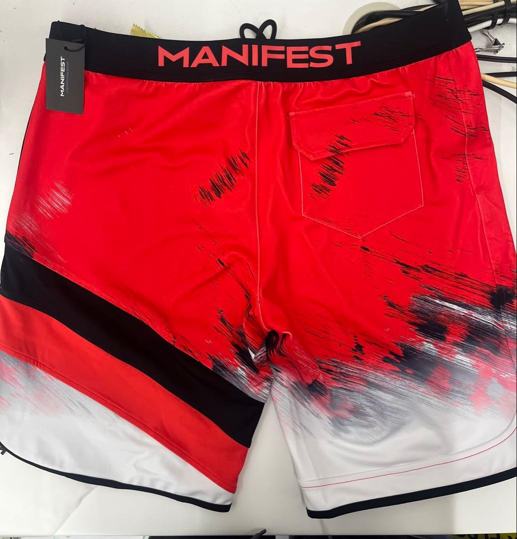 MANIFEST フィジーク用サーフパンツ32サイズ レッド - メルカリ