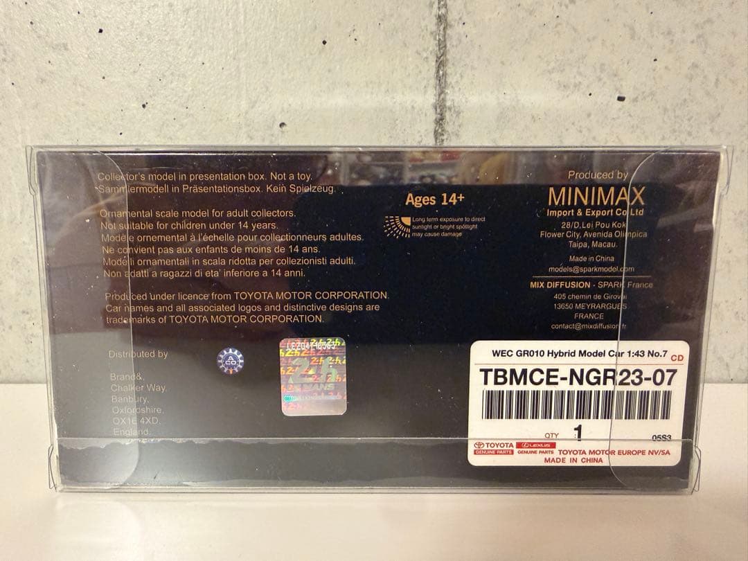 1/43 Spark トヨタ GR010 ハイブリッド 限定版 2023 桜 cosaga.com